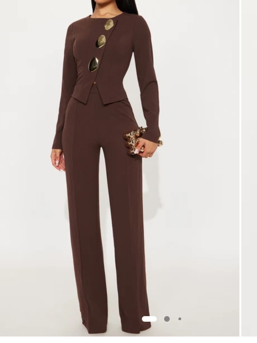 Brown Fashion Nova Jumpsuit - Petite